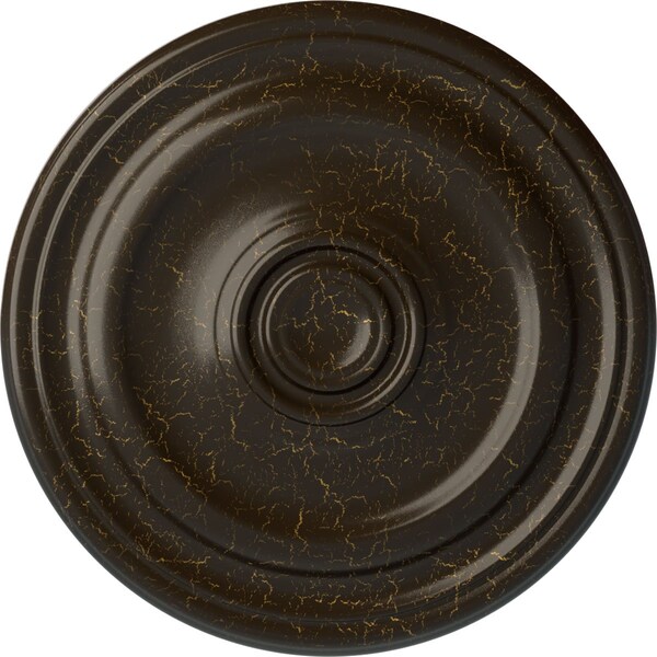 Ekena Millwork Kepler Traditional Medallion (For Canopies up to 3 3/4"), 15 7/8"OD x 1 1/2"P, Stone Hearth Crackle CM16KPSHC - main